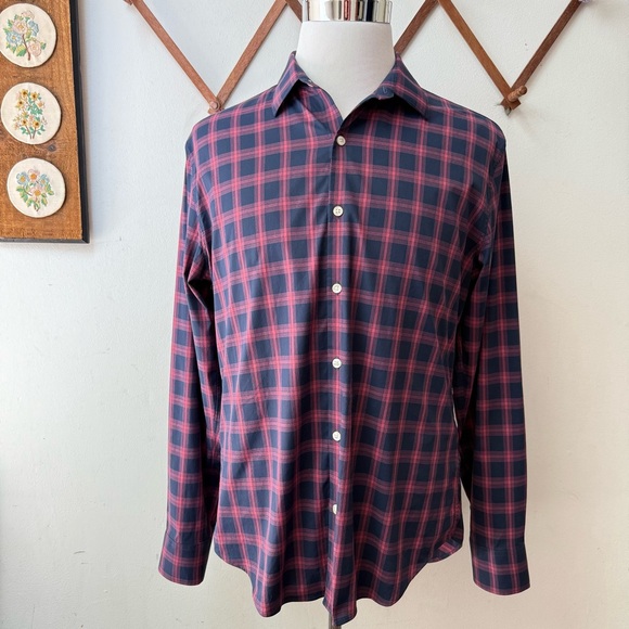 Bonobos Slim Fit Button Up Plaid Shirt - Picture 1 of 11
